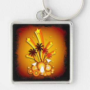 Porte-clés Îles tropicales 4 Porte - clé