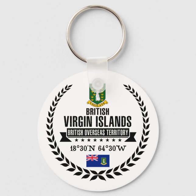 Porte-clés Îles Vierges britanniques (Recto)