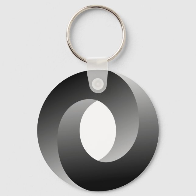 Porte-clés Illusion optique circulaire impossible (Recto)