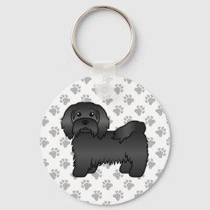 Porte-clés Illustration de chien de dessin mignon du Havanais