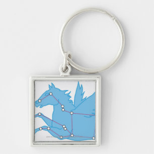 Porte-clés Illustration de constellation de Pegasus