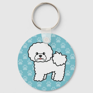 Porte-clés Illustration de dessin animé mignon de chien Bicho