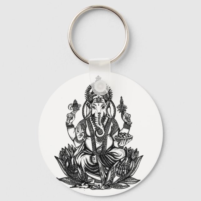 Porte-clés Illustration de Ganesh (Recto)