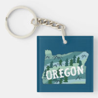 Illustration de la carte de l'État de l'Oregon