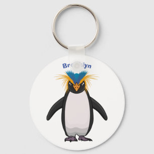 Porte-clés Illustration de mignon macaroni pingouin