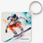 Illustration de snowboarder de nom personnalisé