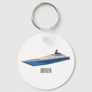 Porte-clés Illustration de yacht