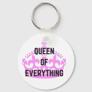 Porte-clés Illustration du texte de la Couronne Queen Of Ever