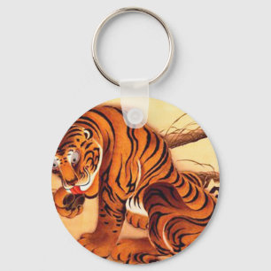 Porte-clés Illustration du tigre par Ito Jakuchu
