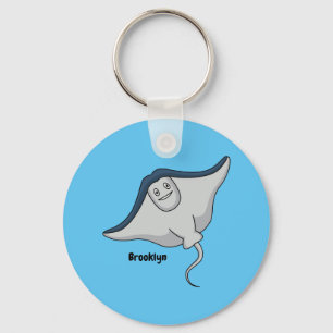 Porte-clés Illustration d'une caricature de poisson stingray