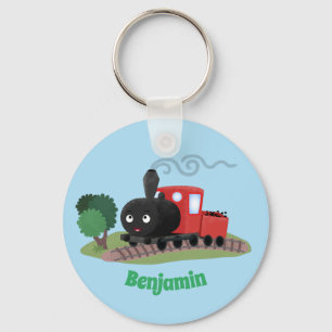 Porte-clés Illustration d'une locomotive à vapeur mûre