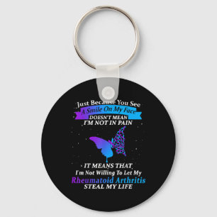 Porte-clés Im Fine Ribbon Warrior Rheumatoid Arthrite Award