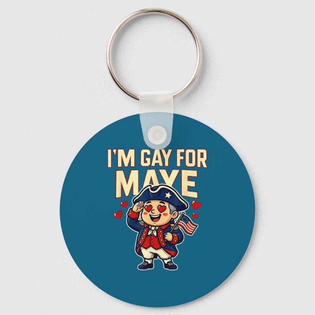 Porte-clés I'm Gay For Maye Funny Hearts  (Recto)