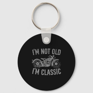 Porte-clés Im Pas Vieux Im Clic Funny Moto Vintage Graphi
