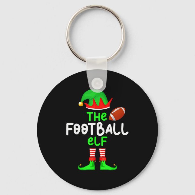 Porte-clés I'm The American Football Elf Christmas Matching P (Recto)