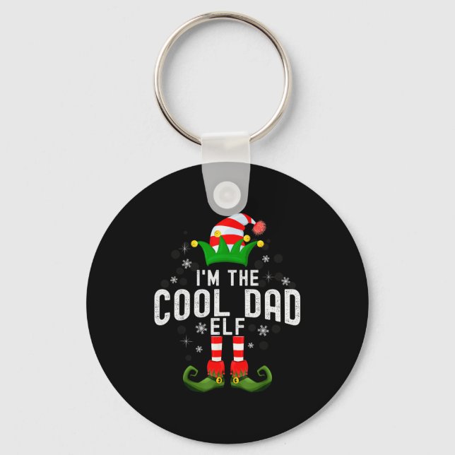 Porte-clés I'm The Cool Dad Elf Christmas Family Pjs Costume  (Recto)