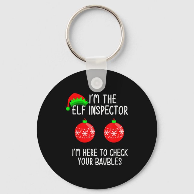 Porte-clés I'm The Elf Inspector Funny Baubles Christmas Elf  (Recto)