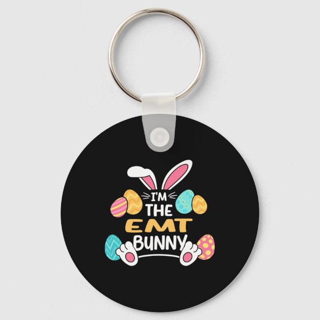 Porte-clés Im The Emt Bunny Paramedic Pâques (Recto)