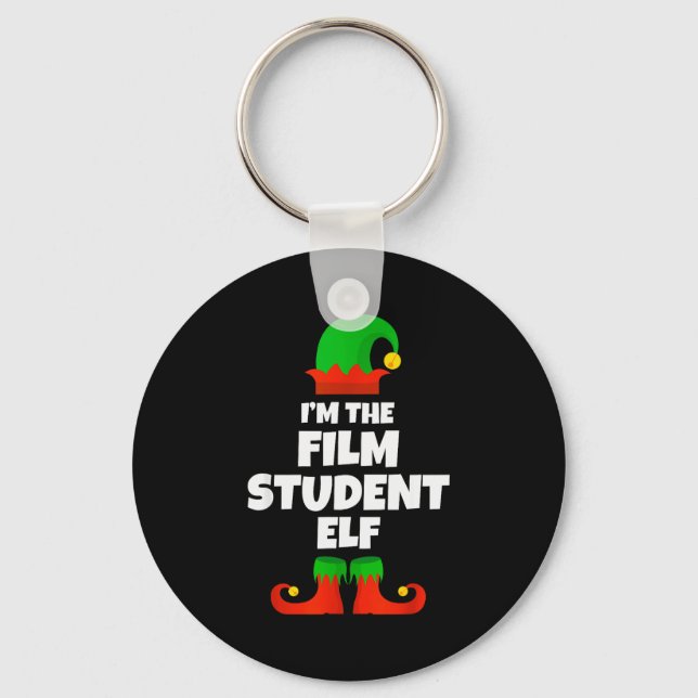 Porte-clés I'm The Film Student Elf Family Pajama Christmas F (Recto)