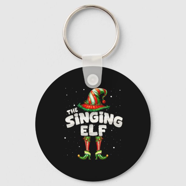 Porte-clés I'm The Singing Elf Family Matching Group Christma (Recto)