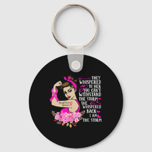 Porte-clés I'm The Storm Strong Women Breast Cancer Warrior P