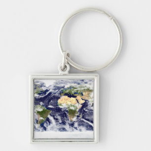 Porte-clés Image couleur vraie de toute la Terre