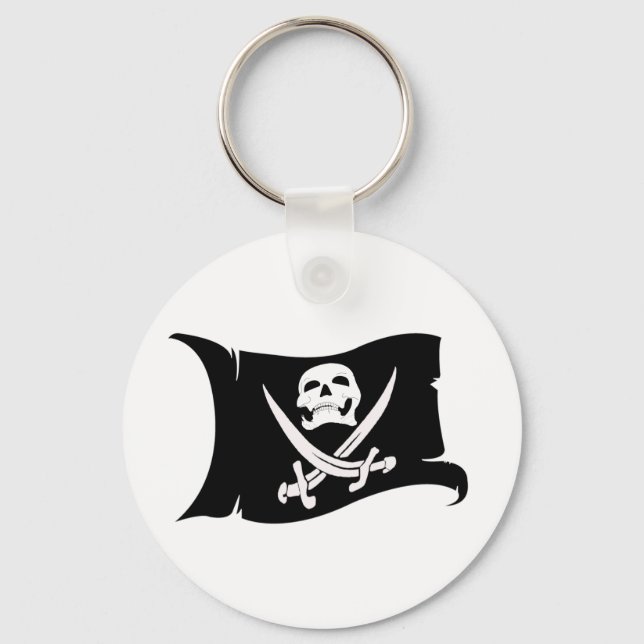 Porte-clés Image Drapeau-Pirate #10 (Recto)