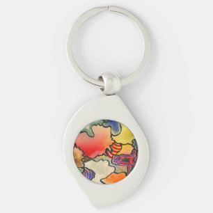 Porte-clés Image libre de cellules de couleur chaud et cool a