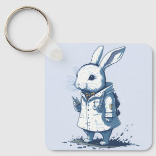 Porte-clés imaginaire médecin infirmière guérisseur lapin lap