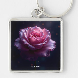 Porte-clés Imaginaire mignonne Belle Rose rose rose