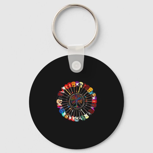 Porte-clés Imagine Hipe People Living Life In Peace And Love  (Recto)