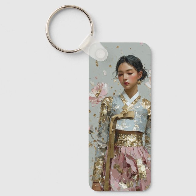 Porte-clés Impression d'art Hanbok moderne (Recto)