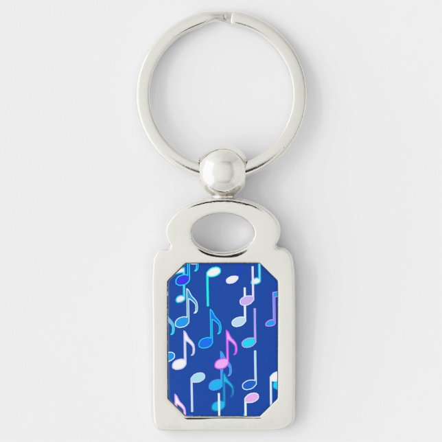 Porte-clés Impression musicale - indigo blue, multi (Devant)