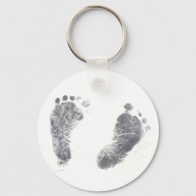 Porte-clés Impressions de pieds pour bébés (Recto)