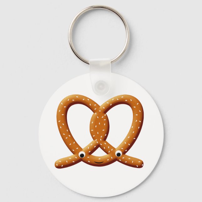 Porte-clés Imprimantes de dessin Cute Pretzel (Verso)