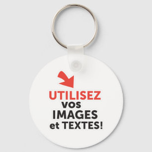 Porte-clés Imprimer vos designs en ligne do-it-yourself en Fr