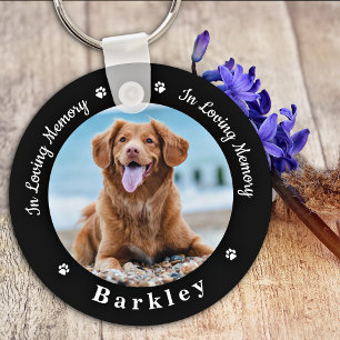 Porte-clés In Loss Memory Dog Loss 2 Photo Pet Memorial