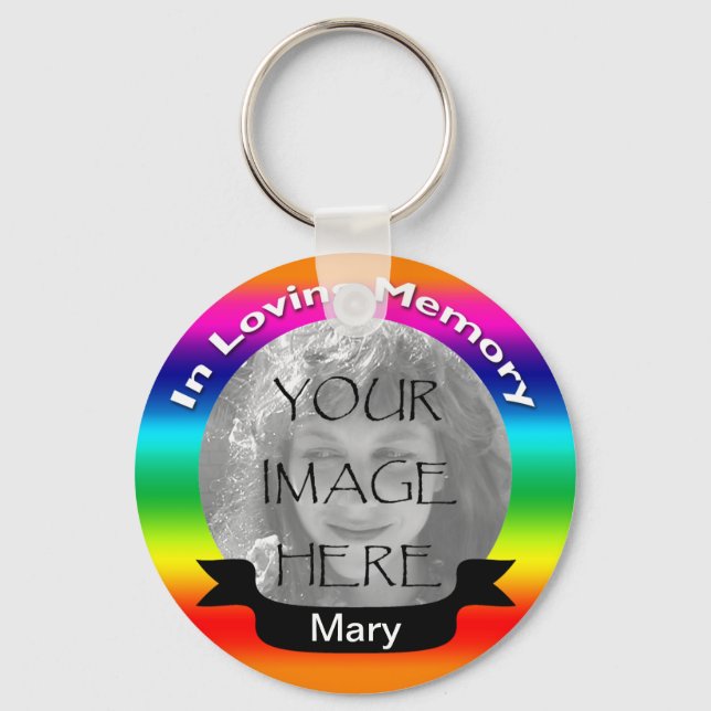 Porte-clés In Love Memory Rainbow Photo Porte - clé (Recto)