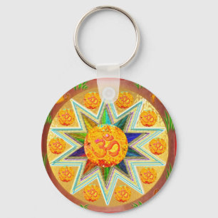 Porte-clés Incantation d'OM : CHANT GAYATRI bruyant, au coeur