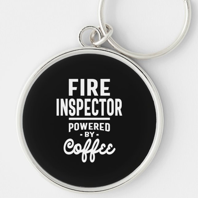 Porte-clés Incendie Inspecteur Titre du travail Cadeau (Devant)