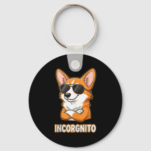Porte-clés Incognito Drôle Chien Corgi Gallois Propriétaire H