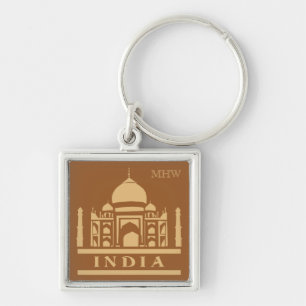 Porte-clés INDIA monogramme personnalisé & porte - clés coule