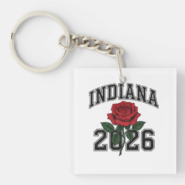 Porte-clés INDIANA rose 2026 (Devant)