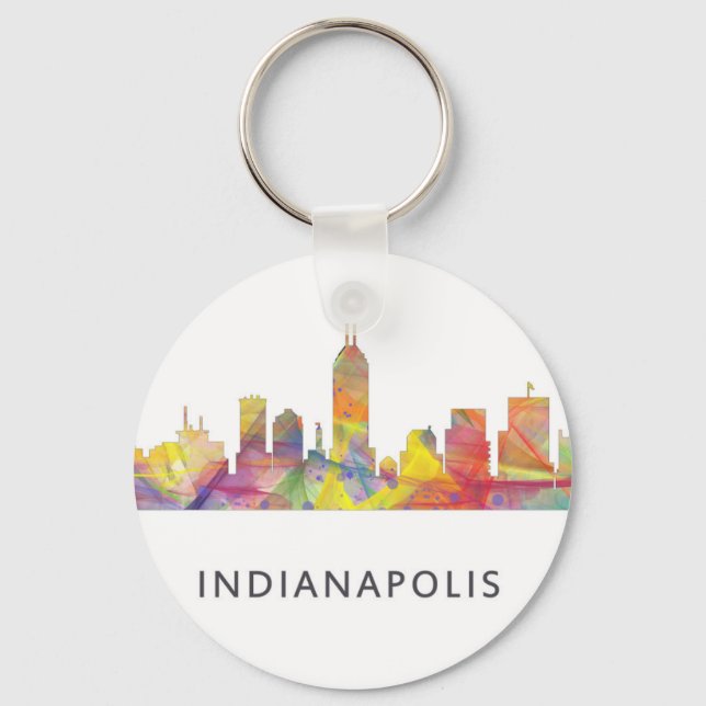 PORTE-CLÉS INDIANAPOLIS, INDIANA SKYLINE WB1 - (Recto)