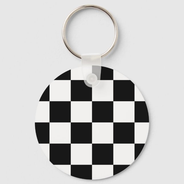 Porte-clés Indicateur À damiers de course automatique (Recto)