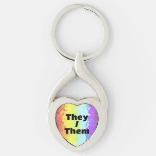 Porte-clés Indicateur de fidélité Neurogender Pronoun personn
