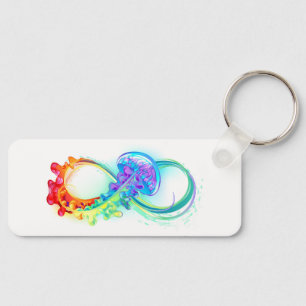 Porte-clés Infinity with Rainbow Jellyfish