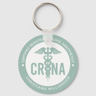 Porte-clés Infirmière anesthésiste certifiée CRNA personnalis
