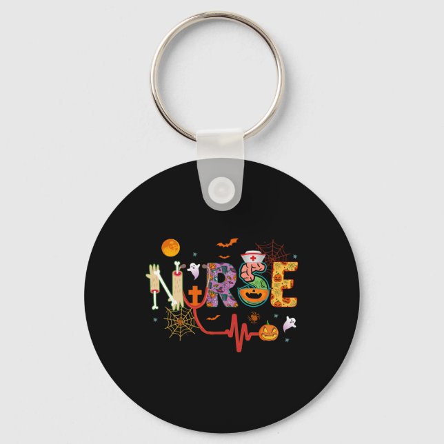 Porte-clés Infirmière Costume Halloween Stethoscope Pump puls (Recto)
