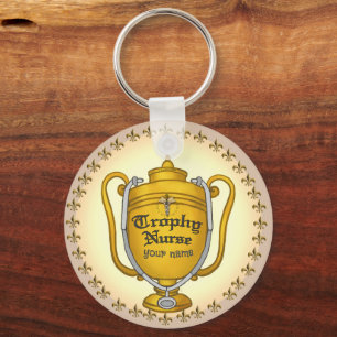 Porte-clés Infirmière de trophée